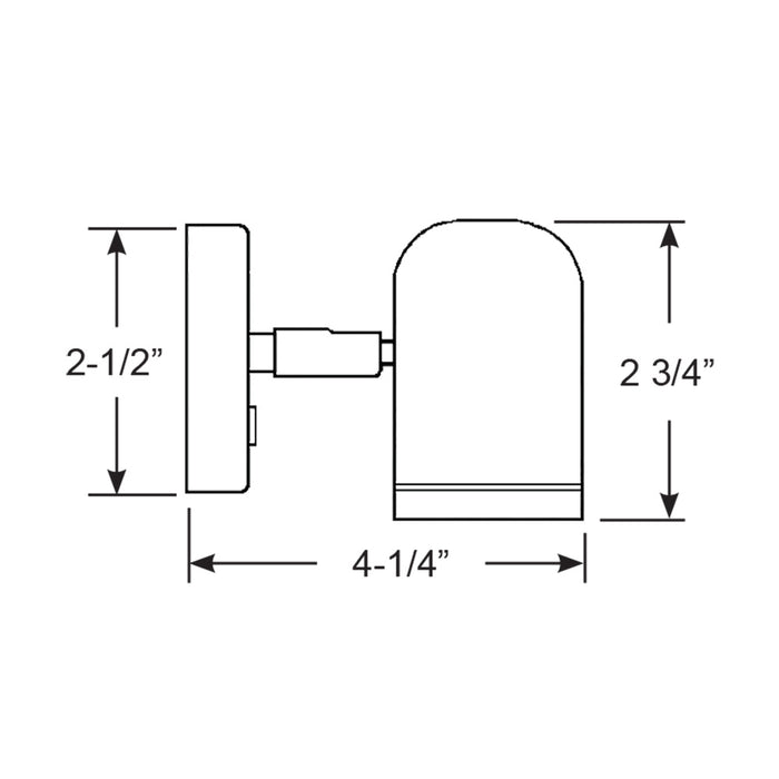 Scandvik LED Brass Reading Light - 10-30V [19052P]