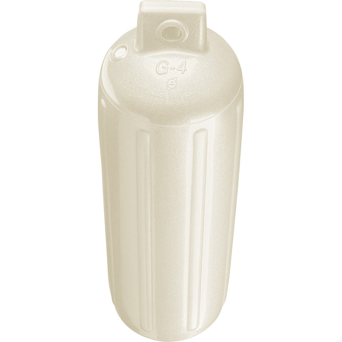 Polyform G-4 Twin Eye Fender 6.5" x 22" - Metallic White [G-4 METALLIC WHITE]