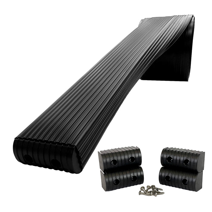 Caliber BunkWrap Kit - Black 16' x 2" x 4" Roll + 4 Caps + HRDW Roll + 4 Endcaps  Stainless Steel Hardware [23050-BK]