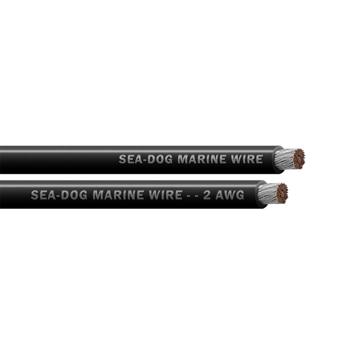 Sea-Dog 2 AWG Black Battery Cable - 100' [8002012]
