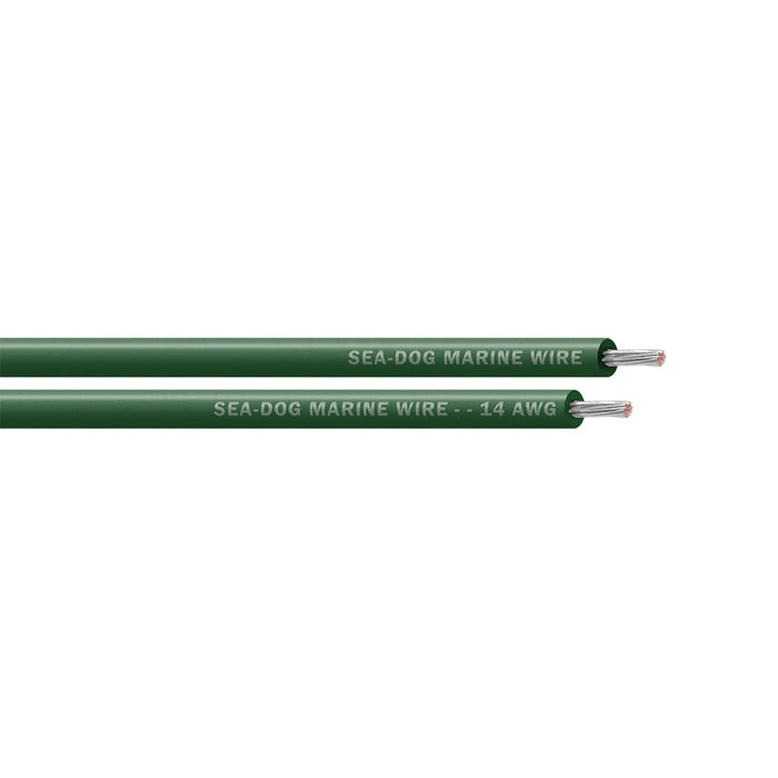 Sea-Dog 14 AWG Green Primary Wire - 100' [8014042]