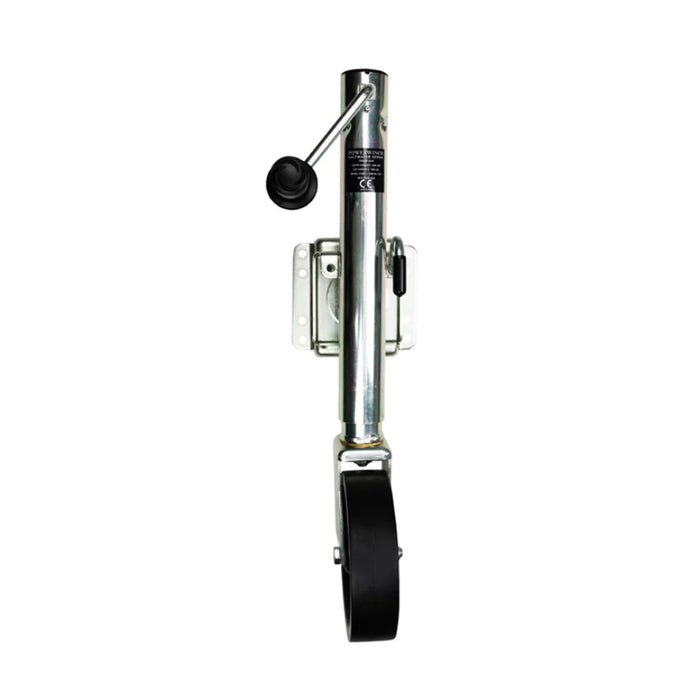 Powerwinch Saltwater Series Jack - 1500lb, Bolt-On, Single Wheel, Zinc 500+ HR Salt Spray [21600-J-1500-B1-Z-R]