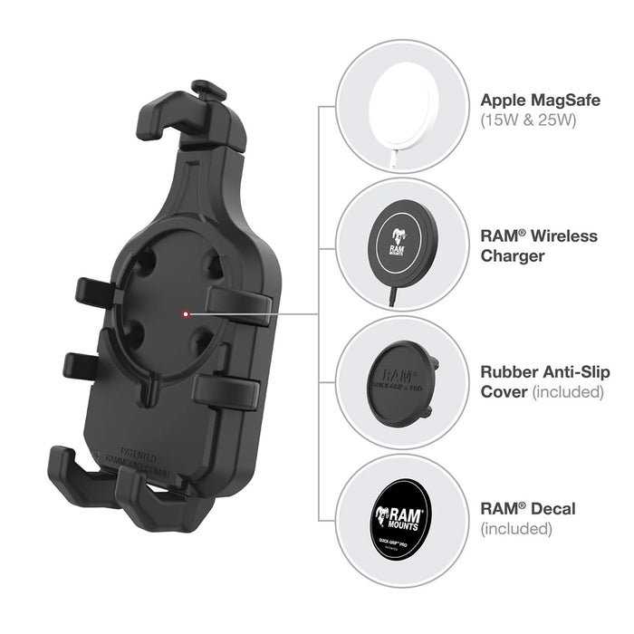 Ram Mount RAM Quick-Grip Pro Phone Holder w/Ball  Vibration Damper [RAM-HOL-PD5BVU]