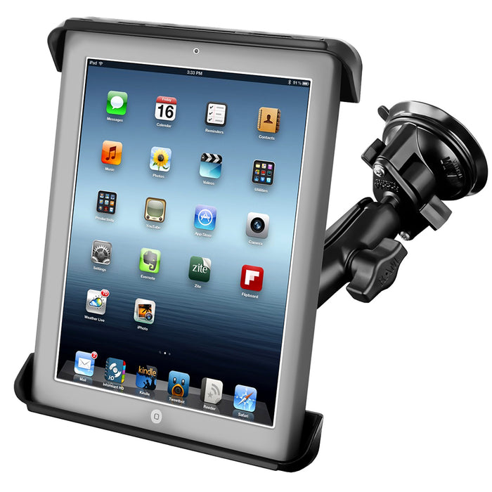 RAM Mount Tab-Tite iPad / HP TouchPad Cradle Twist Lock Suction Cup Mount [RAM-B-166-TAB3U]