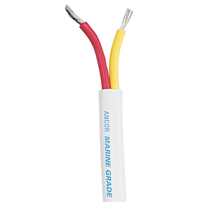 Ancor Safety Duplex Cable - 18/2 AWG - Red/Yellow - Flat - 250' [124925]