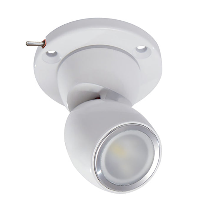Lumitec GAI2 White Dimming, Blue/Red Non-Dimming - Heavy-Duty Base w/Built-In Switch - White Housing [111928]