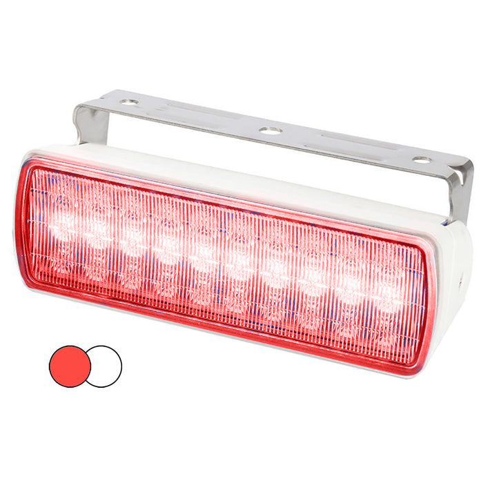 Hella Marine Sea Hawk XL Dual Color LED Floodlights - Red/White LED - White Housing [980950051]