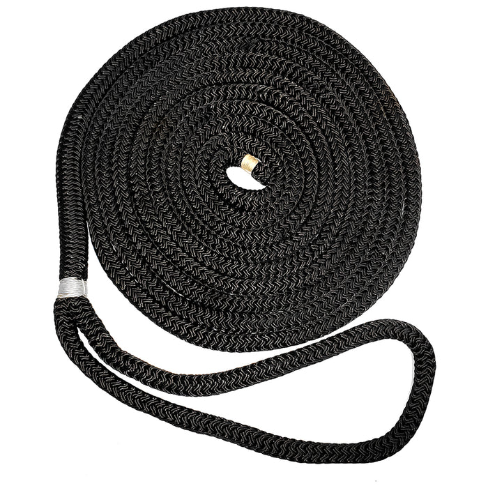 New England Ropes 3/4" Double Braid Dock Line - Black - 50 [C5054-24-00050]