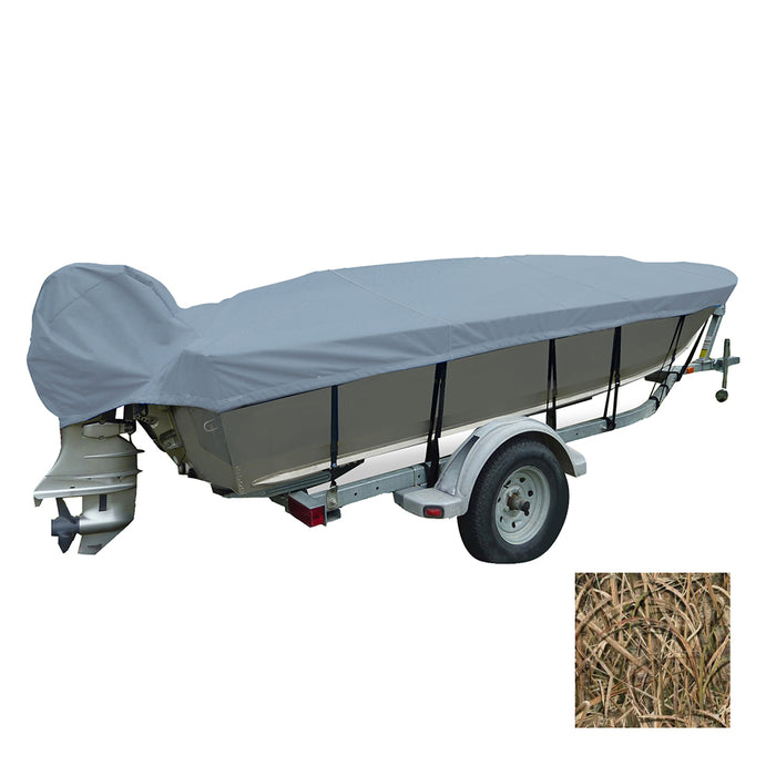 Carver Performance Poly-Guard Wide Series Styled-to-Fit Boat Cover f/16.5 V-Hull Fishing Boats - Shadow Grass [71116C-SG]