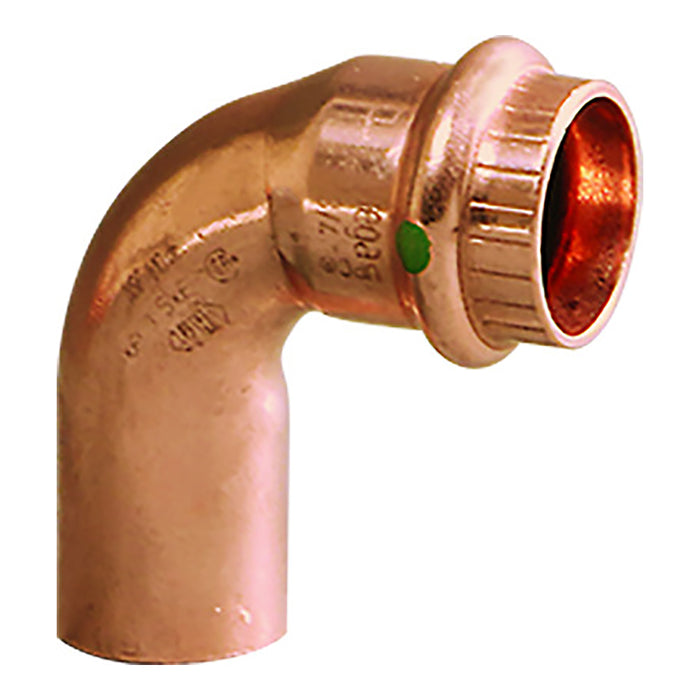 Viega ProPress 1" - 90 Copper Elbow - Street/Press Connection - Smart Connect Technology [77057]