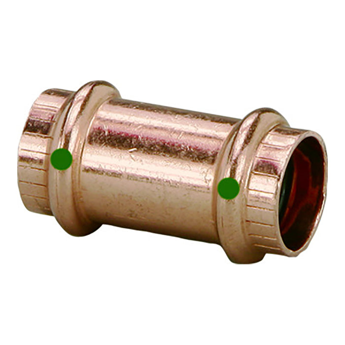 Viega ProPress 3/4" Copper Coupling w/o Stop - Double Press Connection - Smart Connect Technology [78177]