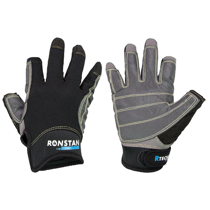 Ronstan Sticky Race Gloves - 3-Finger - Black - M [CL740M]