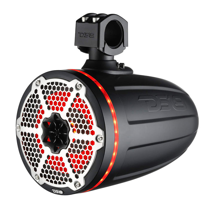 DS18 Hydro 6.5" Neodymium Wakeboard Speakers w/1" Driver and RGB LED Lights - 450W - Black [NXL-X6TPNEO/BK]