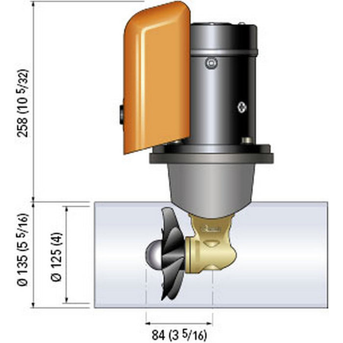 Quick Bow Thruster BTQ 125-40 40KGF - 12V - D125 - 2.2kW [FGBT12540120T00]