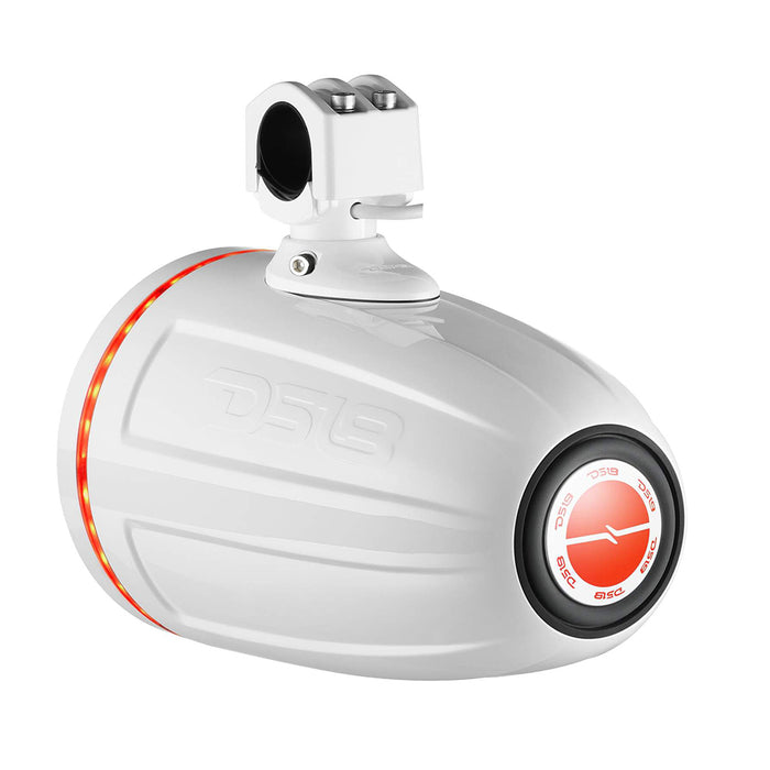 DS18 Hydro 6.5" Neodymium Wakeboard Speakers with 1" Driver and RGB LED Lights - 450W - White [NXL-X6TPNEO/WH]