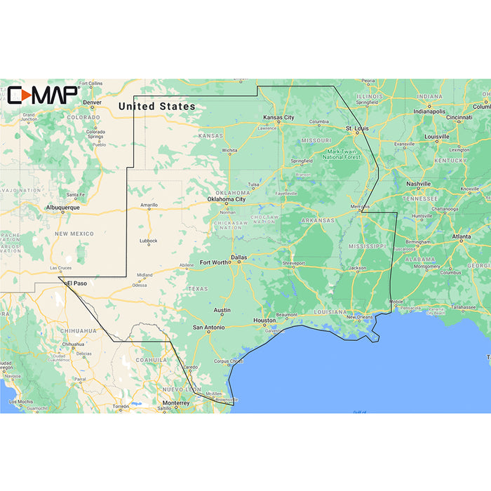 C-MAP M-NA-Y215-MS US Lakes South Central REVEAL Inland Chart [M-NA-Y215-MS]