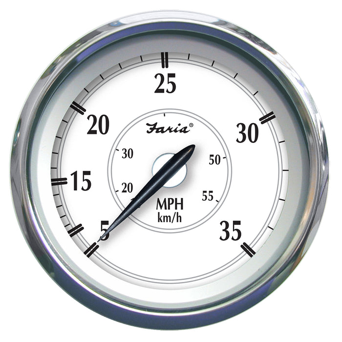 Faria Newport SS 4" Speedometer - 0 to 35 MPH [45008]