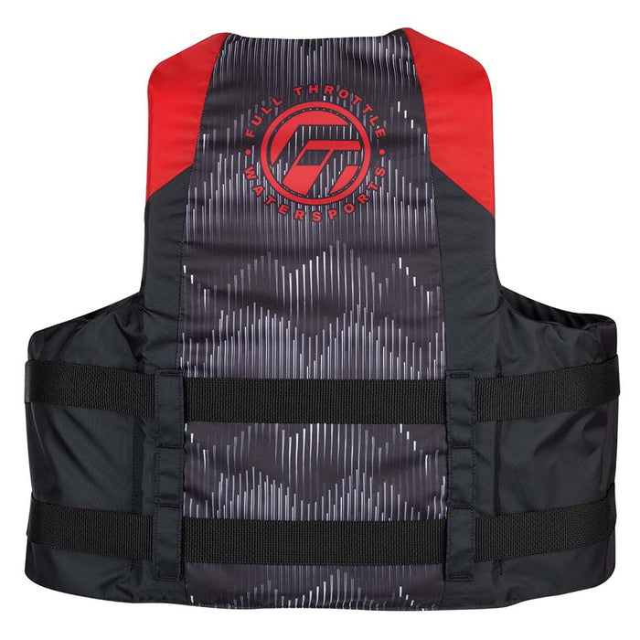 Full Throttle Adult Nylon Life Jacket - 2XL/4XL - Red/Black [112200-100-080-22]