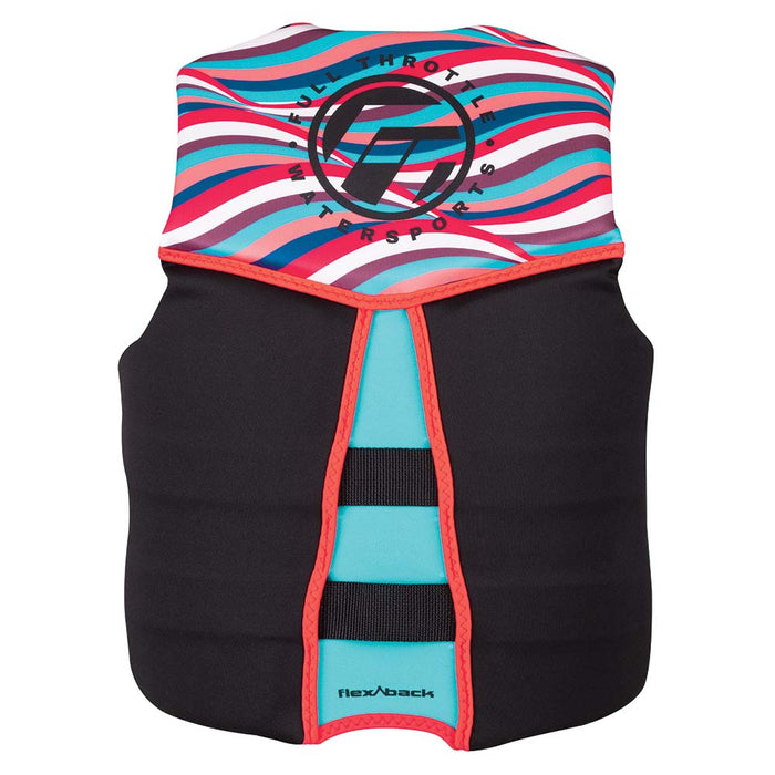Full Throttle Womens Rapid-Dry Flex-Back Life Jacket - Womens S - Pink/Black [142500-105-820-22]