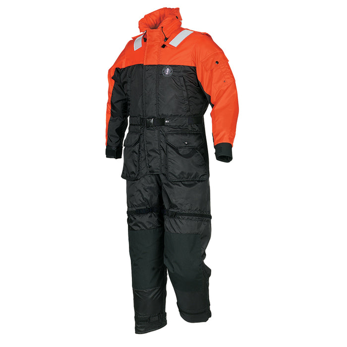 Mustang Deluxe Anti-Exposure Coverall  Work Suit - Orange/Black - XS [MS2175-33-XS-206]