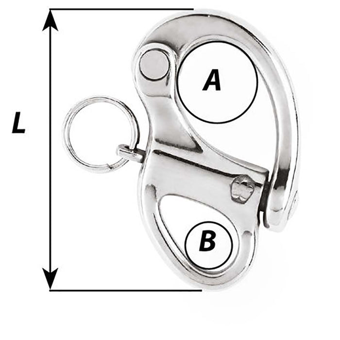 Wichard 2-3/4" Snap Shackle w/Fixed Eye - 70mm [2472W]