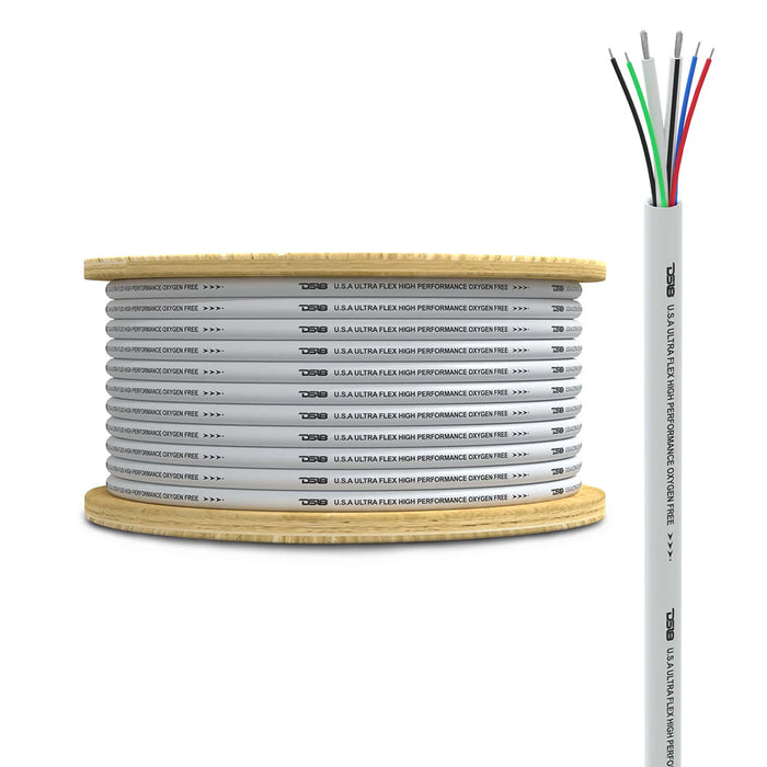 DS18 Marine Tinned OFC 18GA RGB Wire w/16GA Speaker Wire - 100 Spool [MOFC16/18GA-100SWRGB]